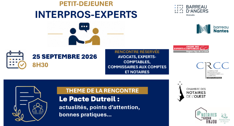 Rencontres interprofessionnelles : rendez-vous autour du Pacte Dutreil le 25 septembre
